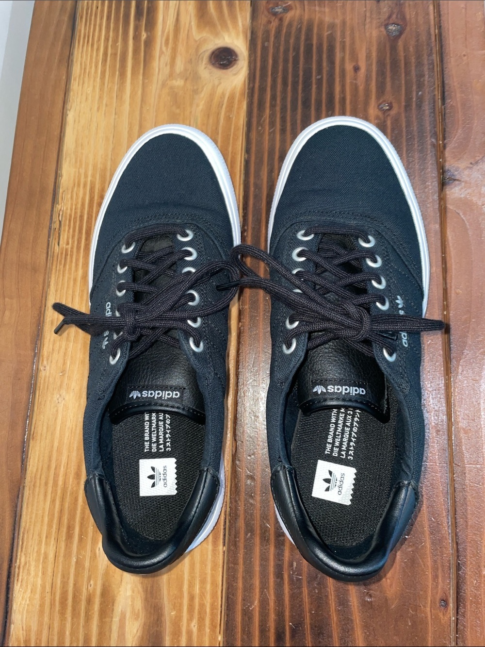 Adidas 3MC Core Black White Sneakers Men’s Sz 8 Skateboard Shoes Low Top G54662 - Picture 8 of 11